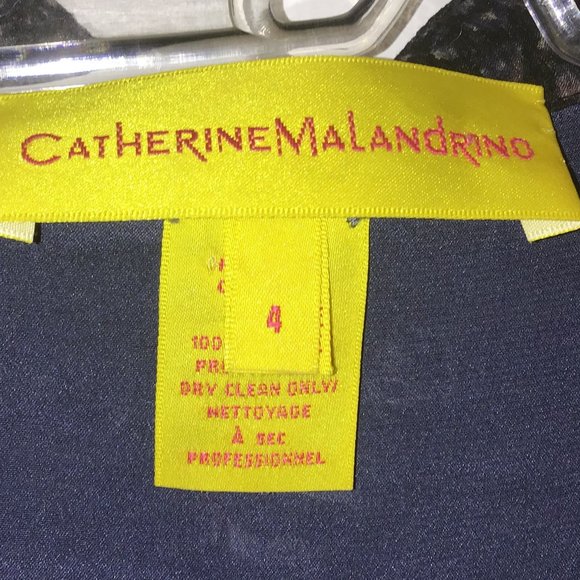 Catherine Malandrino Floral Ruffle Silk Blouse - Picture 14 of 15